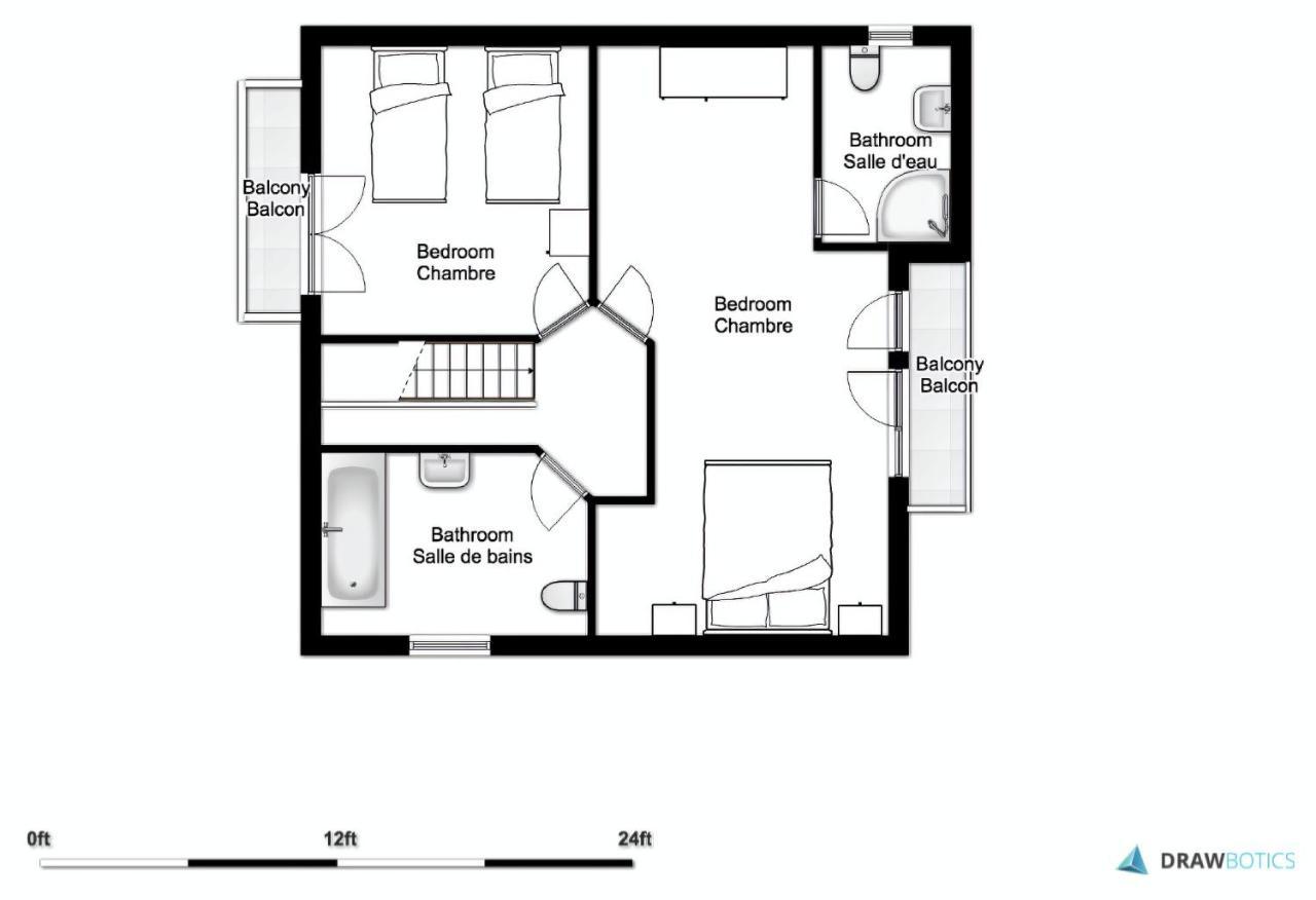 Chamonix Large Chalet, Sleeps 12, 200M2, 5 Bedroom, 4 Bathroom, Garden, Jacuzzi, Sauna Eksteriør billede